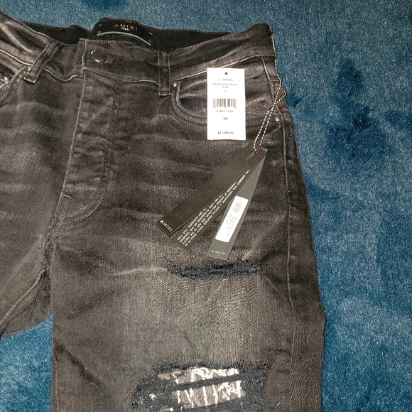 Brand new Amiri Hibiscus Arttch Skinny Jeans (Aged Black) size 30 - Picture 2 of 6